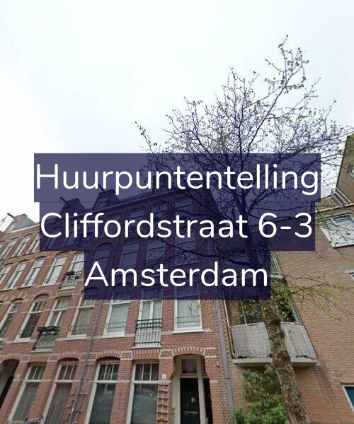 Foto gevel Huurpuntentelling voor Cliffordstraat 6-3, Amsterdam