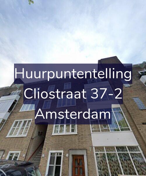 Foto gevel Huurpuntentelling voor Cliostraat 37-2, Amsterdam