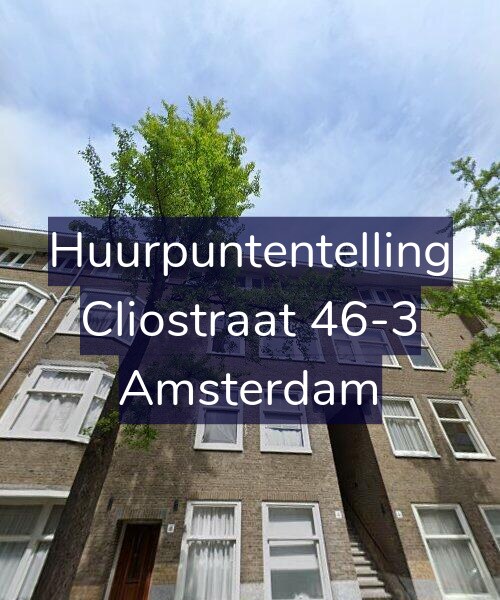 Foto gevel Huurpuntentelling voor Cliostraat 46-3, Amsterdam