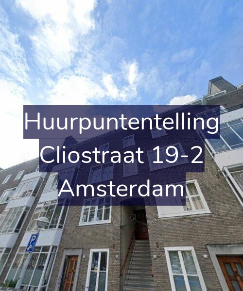 Foto gevel Huurpuntentelling voor Cliostraat 19-2, Amsterdam