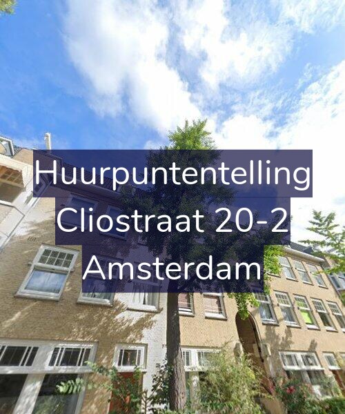 Foto gevel Huurpuntentelling voor Cliostraat 20-2, Amsterdam