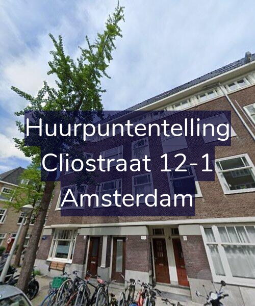Foto gevel Huurpuntentelling voor Cliostraat 12-1, Amsterdam