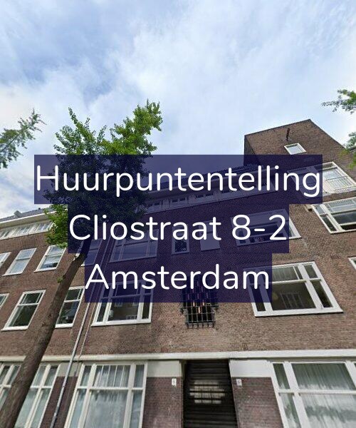 Foto gevel Huurpuntentelling voor Cliostraat 8-2, Amsterdam