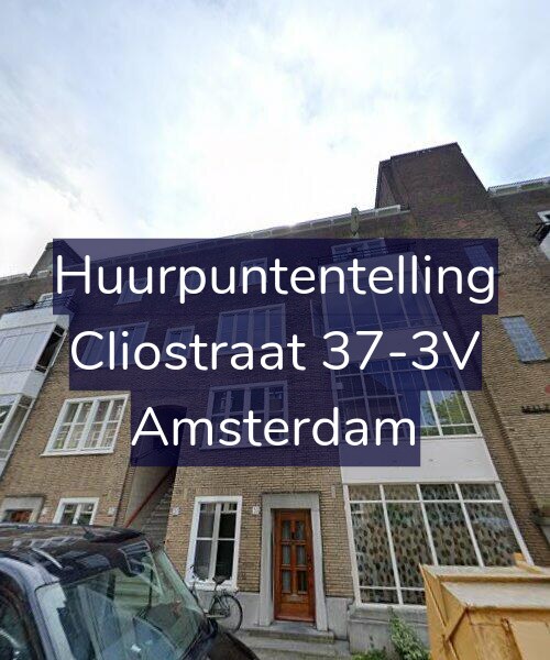 Foto gevel Huurpuntentelling voor Cliostraat 37-3V, Amsterdam