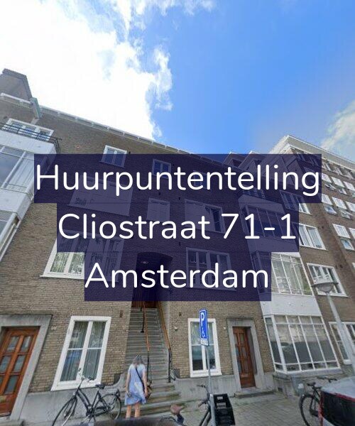 Foto gevel Huurpuntentelling voor Cliostraat 71-1, Amsterdam