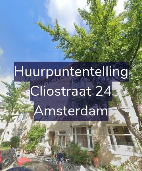 Foto gevel Huurpuntentelling voor Cliostraat 24, Amsterdam