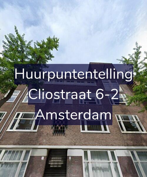 Foto gevel Huurpuntentelling voor Cliostraat 6-2, Amsterdam