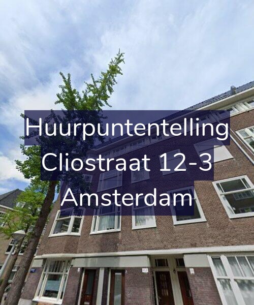 Foto gevel Huurpuntentelling voor Cliostraat 12-3, Amsterdam