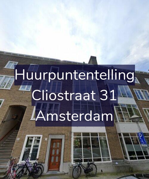 Foto gevel Huurpuntentelling voor Cliostraat 31, Amsterdam