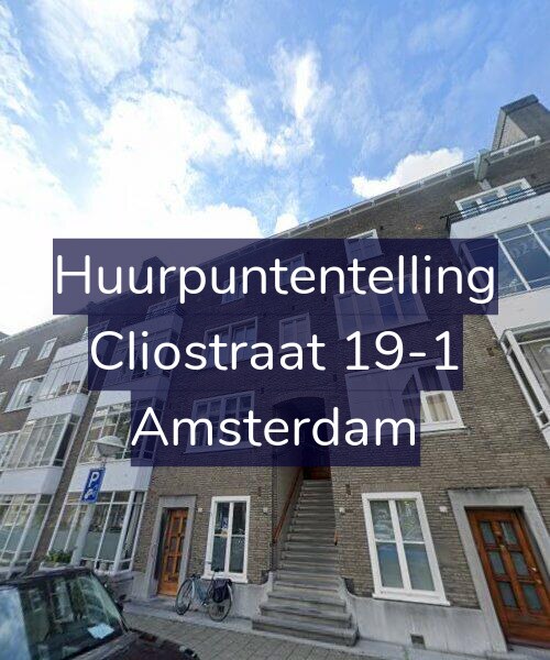 Foto gevel Huurpuntentelling voor Cliostraat 19-1, Amsterdam
