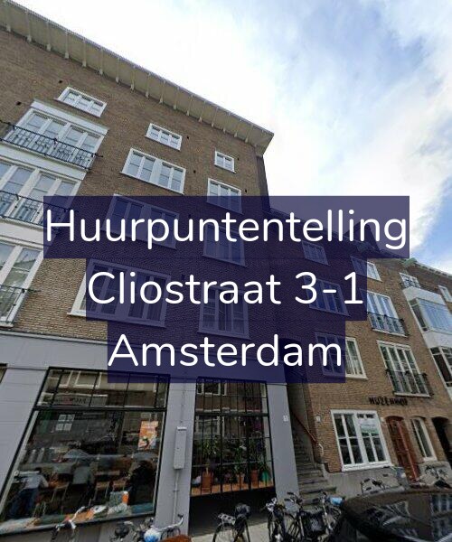 Foto gevel Huurpuntentelling voor Cliostraat 3-1, Amsterdam