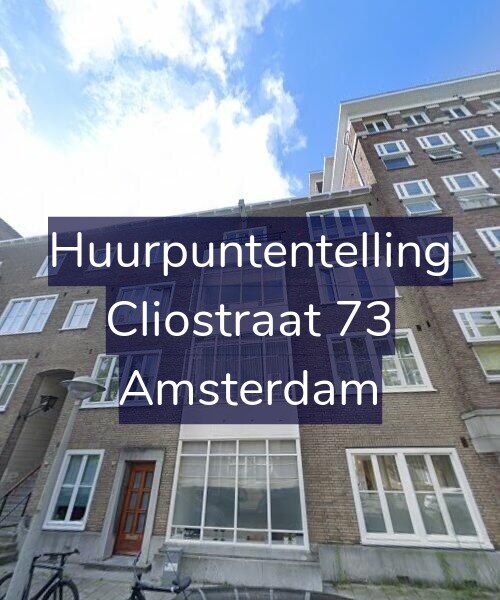 Foto gevel Huurpuntentelling voor Cliostraat 73, Amsterdam