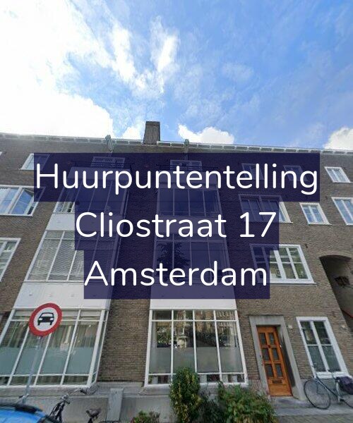 Foto gevel Huurpuntentelling voor Cliostraat 17, Amsterdam