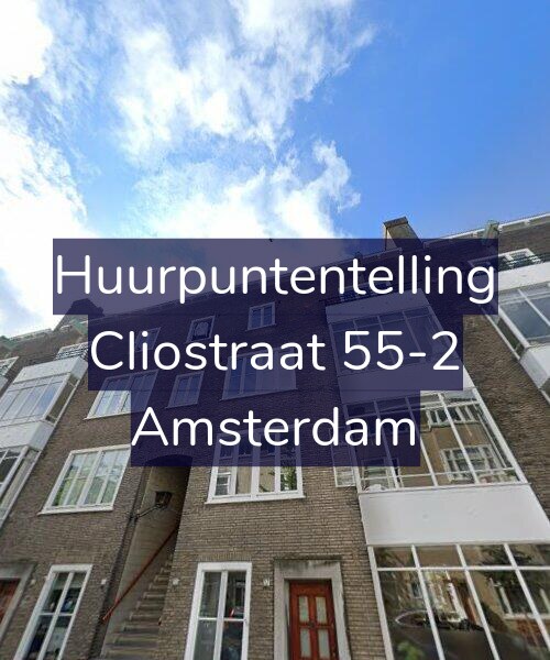 Foto gevel Huurpuntentelling voor Cliostraat 55-2, Amsterdam