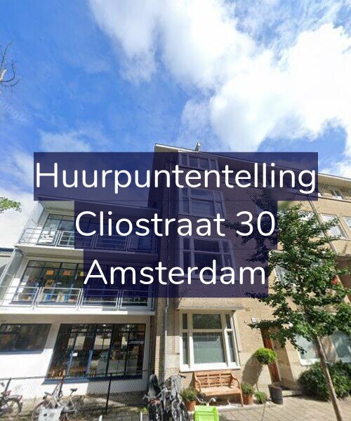 Foto gevel Huurpuntentelling voor Cliostraat 30, Amsterdam