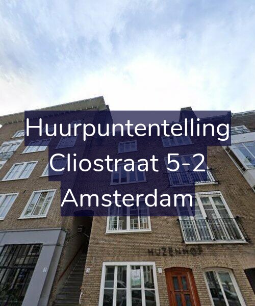 Foto gevel Huurpuntentelling voor Cliostraat 5-2, Amsterdam