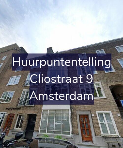 Foto gevel Huurpuntentelling voor Cliostraat 9, Amsterdam