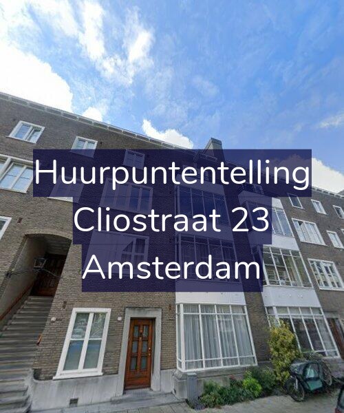 Foto gevel Huurpuntentelling voor Cliostraat 23, Amsterdam