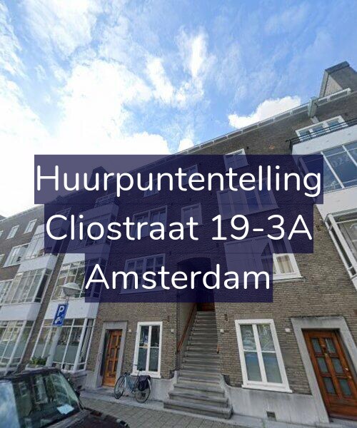 Foto gevel Huurpuntentelling voor Cliostraat 19-3A, Amsterdam