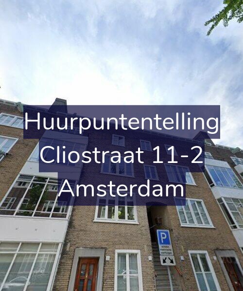 Foto gevel Huurpuntentelling voor Cliostraat 11-2, Amsterdam