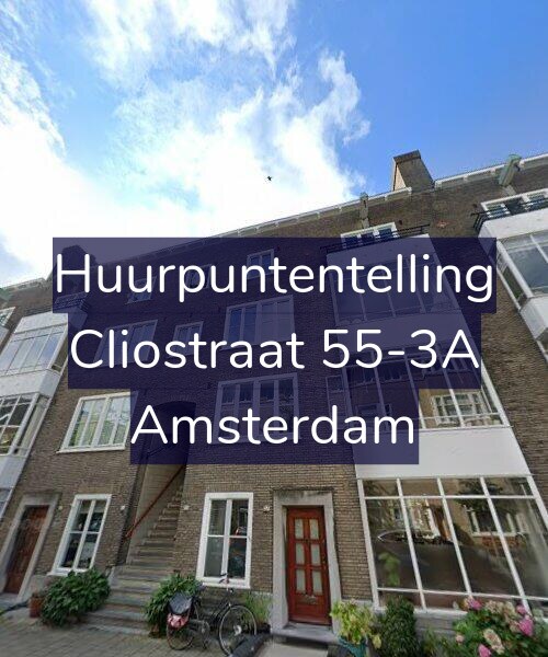 Foto gevel Huurpuntentelling voor Cliostraat 55-3A, Amsterdam