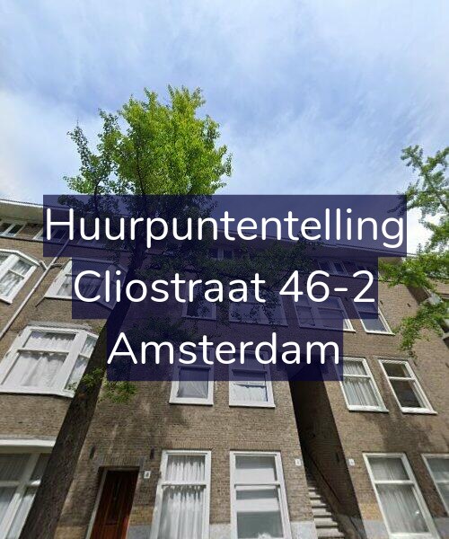 Foto gevel Huurpuntentelling voor Cliostraat 46-2, Amsterdam
