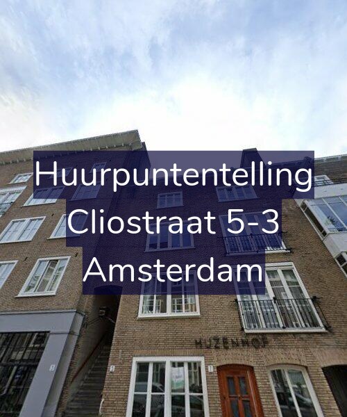 Foto gevel Huurpuntentelling voor Cliostraat 5-3, Amsterdam