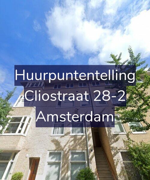 Foto gevel Huurpuntentelling voor Cliostraat 28-2, Amsterdam