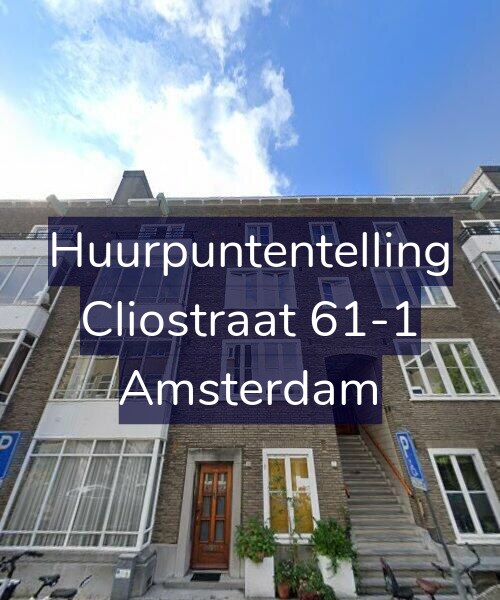 Foto gevel Huurpuntentelling voor Cliostraat 61-1, Amsterdam