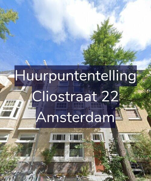 Foto gevel Huurpuntentelling voor Cliostraat 22, Amsterdam