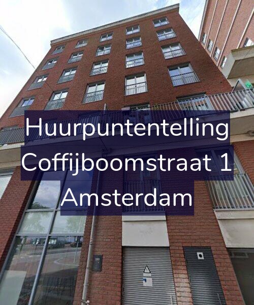 Foto gevel Huurpuntentelling voor Coffijboomstraat 1, Amsterdam