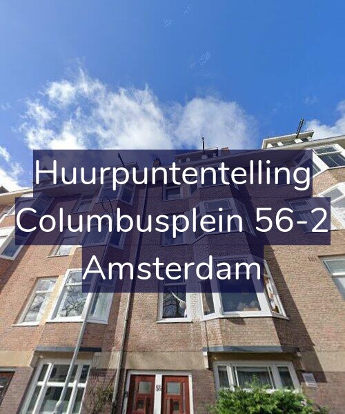 Foto gevel Huurpuntentelling voor Columbusplein 56-2, Amsterdam