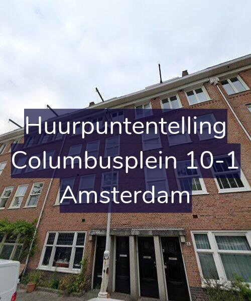 Foto gevel Huurpuntentelling voor Columbusplein 10-1, Amsterdam