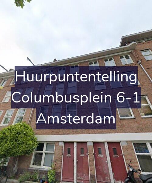 Foto gevel Huurpuntentelling voor Columbusplein 6-1, Amsterdam