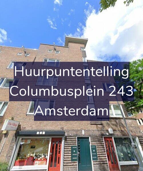 Foto gevel Huurpuntentelling voor Columbusplein 243, Amsterdam