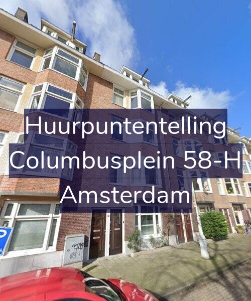 Foto gevel Huurpuntentelling voor Columbusplein 58-H, Amsterdam