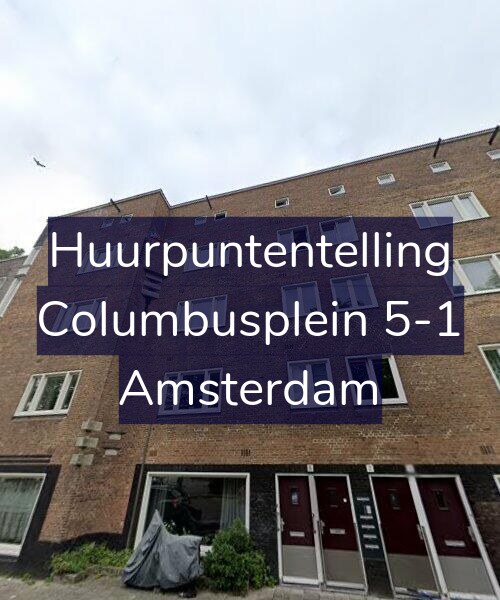Foto gevel Huurpuntentelling voor Columbusplein 5-1, Amsterdam