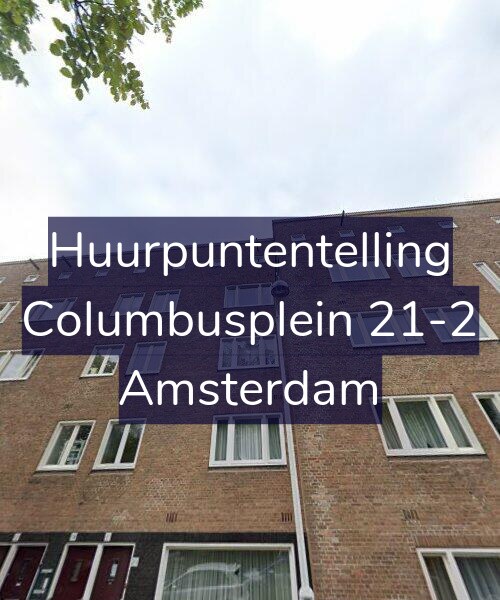 Foto gevel Huurpuntentelling voor Columbusplein 21-2, Amsterdam