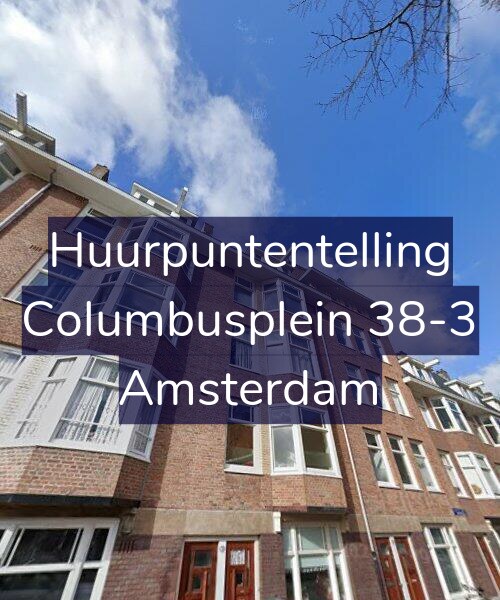 Foto gevel Huurpuntentelling voor Columbusplein 38-3, Amsterdam
