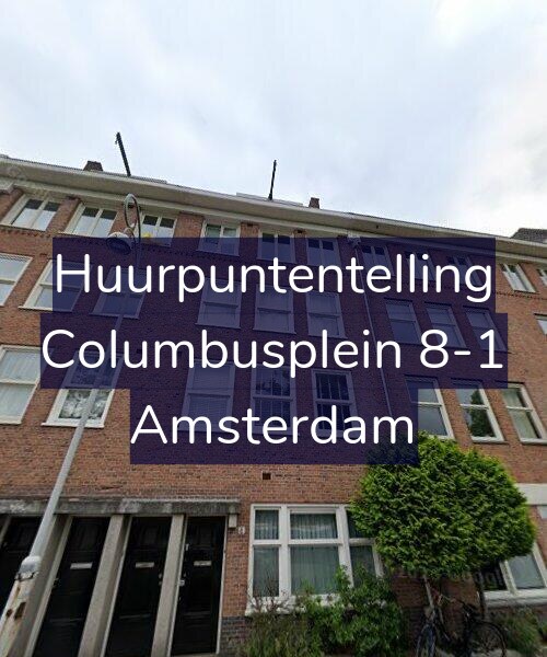 Foto gevel Huurpuntentelling voor Columbusplein 8-1, Amsterdam