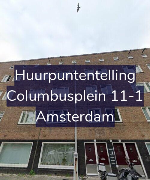 Foto gevel Huurpuntentelling voor Columbusplein 11-1, Amsterdam