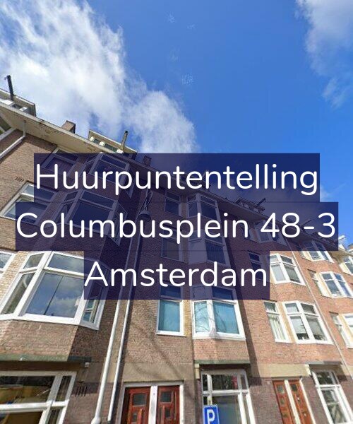 Foto gevel Huurpuntentelling voor Columbusplein 48-3, Amsterdam