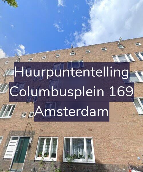 Foto gevel Huurpuntentelling voor Columbusplein 169, Amsterdam