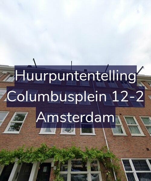 Foto gevel Huurpuntentelling voor Columbusplein 12-2, Amsterdam