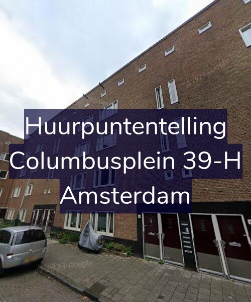 Foto gevel Huurpuntentelling voor Columbusplein 39-H, Amsterdam