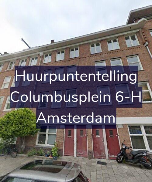 Foto gevel Huurpuntentelling voor Columbusplein 6-H, Amsterdam