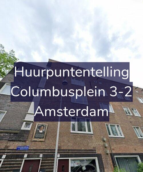 Foto gevel Huurpuntentelling voor Columbusplein 3-2, Amsterdam