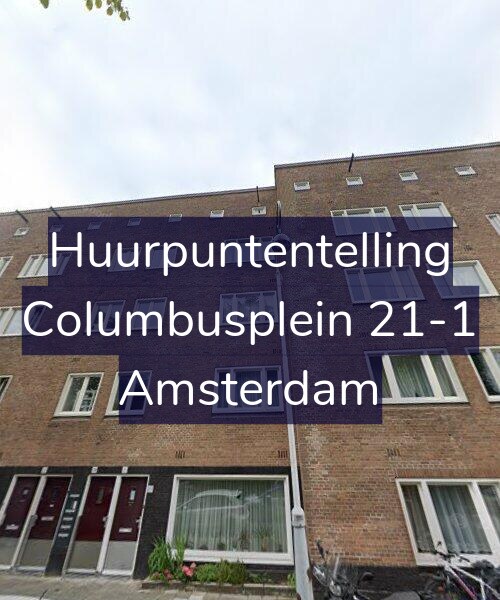 Foto gevel Huurpuntentelling voor Columbusplein 21-1, Amsterdam