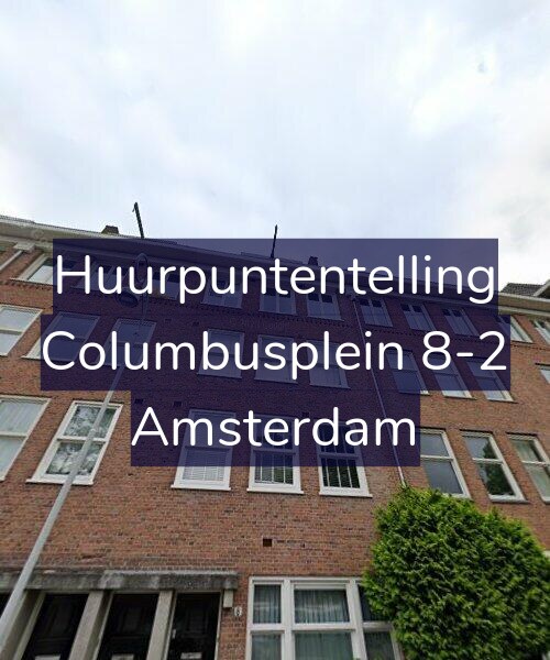 Foto gevel Huurpuntentelling voor Columbusplein 8-2, Amsterdam