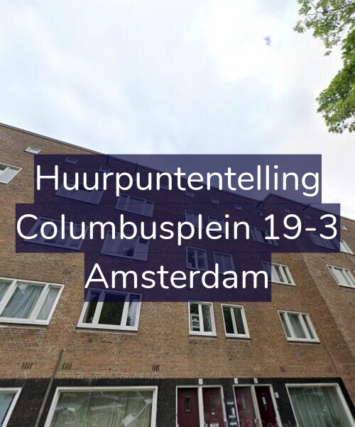 Foto gevel Huurpuntentelling voor Columbusplein 19-3, Amsterdam